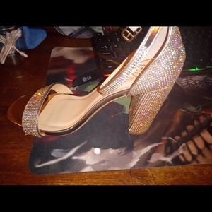 Elegant Gold Women's Heels